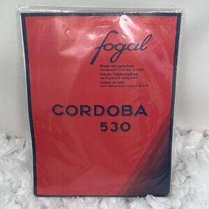 Fogal CORDOBA 530 Pantyhose Blossom 107 Women’s Size Medium Made In Switzerland
